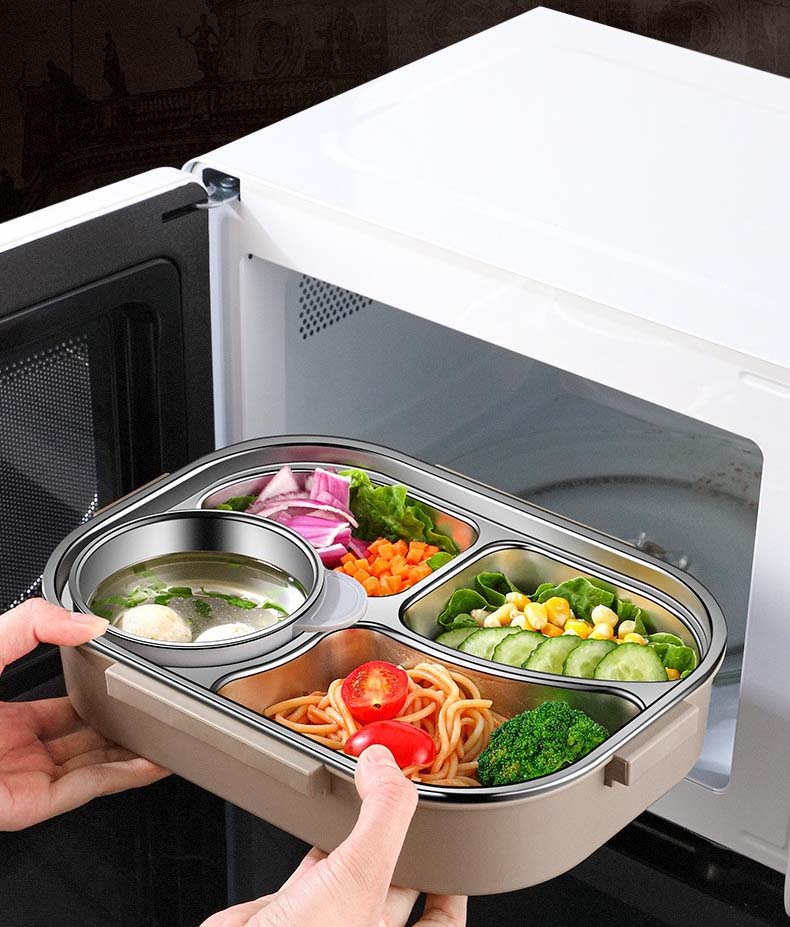 Insulated Bento Lunch Box Microwae Heating Food Container