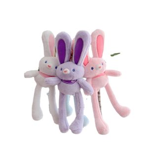 Plush Pull Ears Rabbit Stretch Doll Keychain