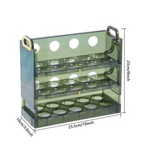 Flip Egg Storage Box Organizer for Refrigerator