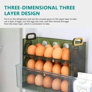 Flip Egg Storage Box Organizer for Refrigerator
