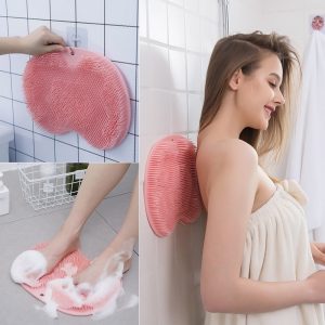 Non-slip Bath Back Massage Mat Exfoliating Shower Sucker Brush