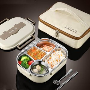 Insulated Bento Lunch Box Microwae Heating Food Container