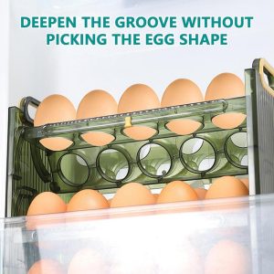 Flip Egg Storage Box Organizer for Refrigerator
