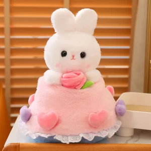 Princess Bunny Transforms into a Bouquet Plush Rabbit Doll