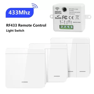 Wireless Smart Light Switch RF433MHz Remote Control