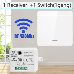 Wireless Smart Light Switch RF433MHz Remote Control